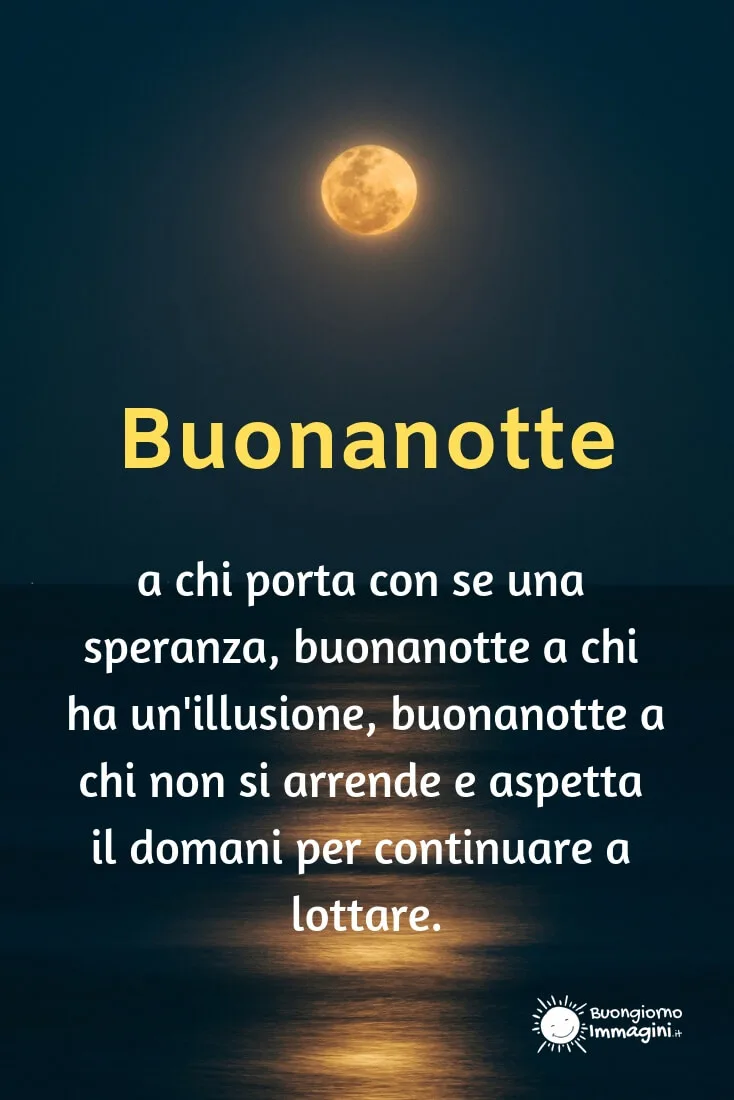 pensieri della buonanotte
