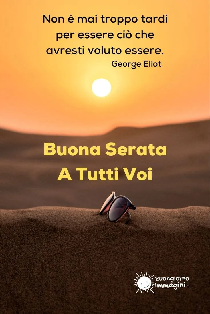 buona serata a tutti voi