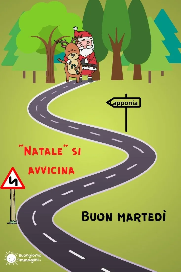 immagini di buon martedi natalizio