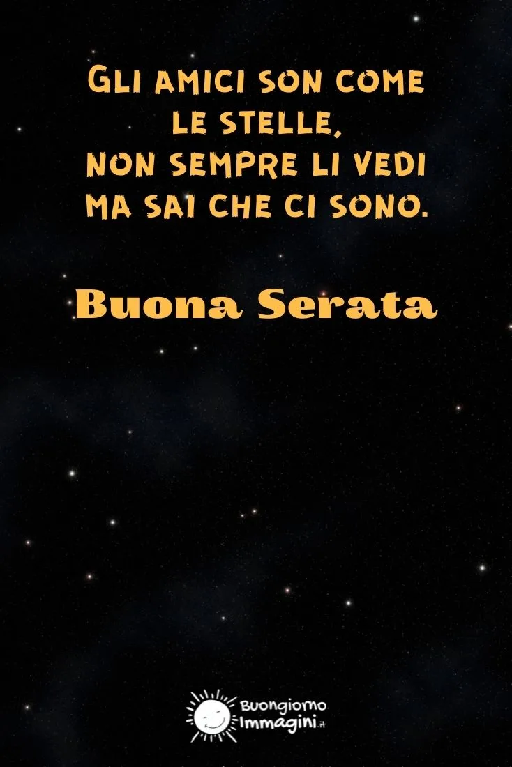 frasi buona serata amici