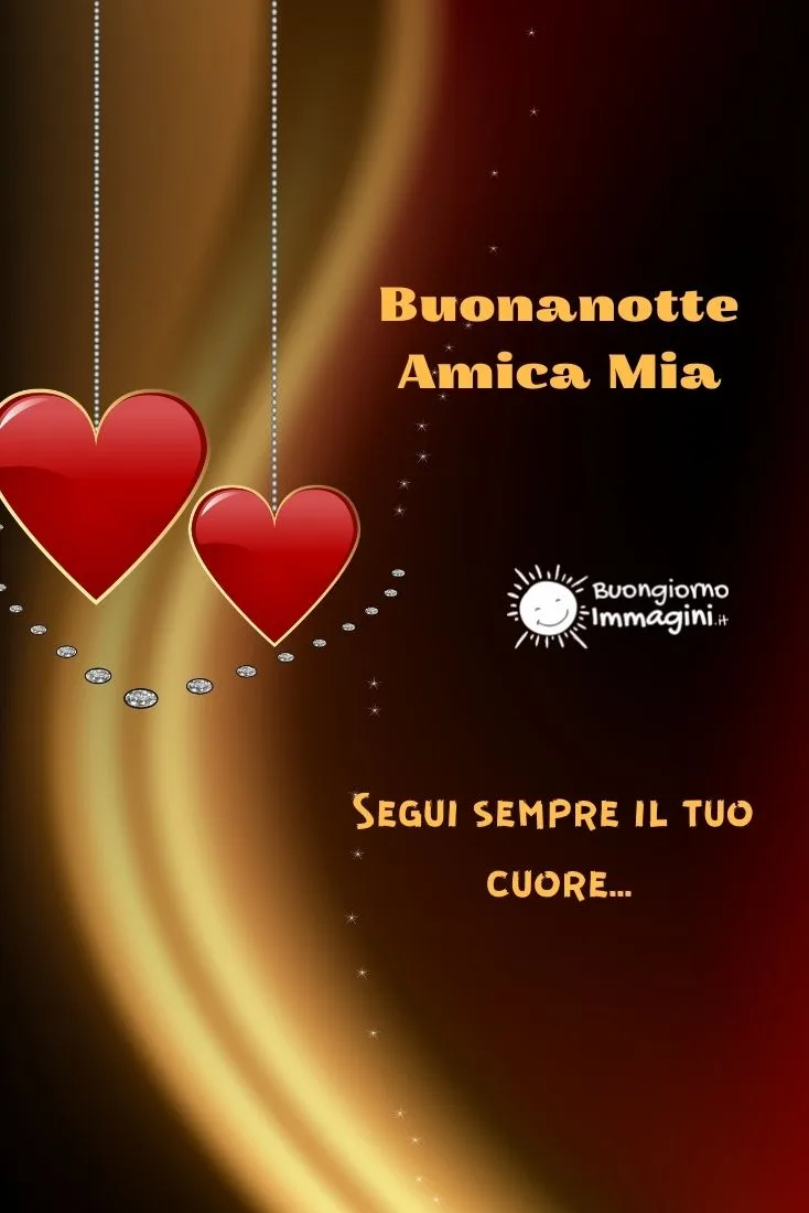 buonanotte amica mia immagine